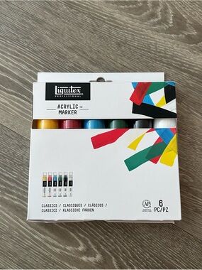 Liquitex Acrylic Marker Set - Classic Colors (6 Pack)